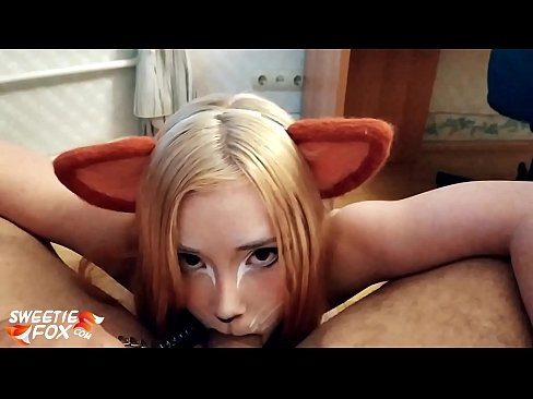 ❤️ Kitsune schluckt Schwanz und Sperma in ihrem Mund ❌ Fucking video bei uns ❌